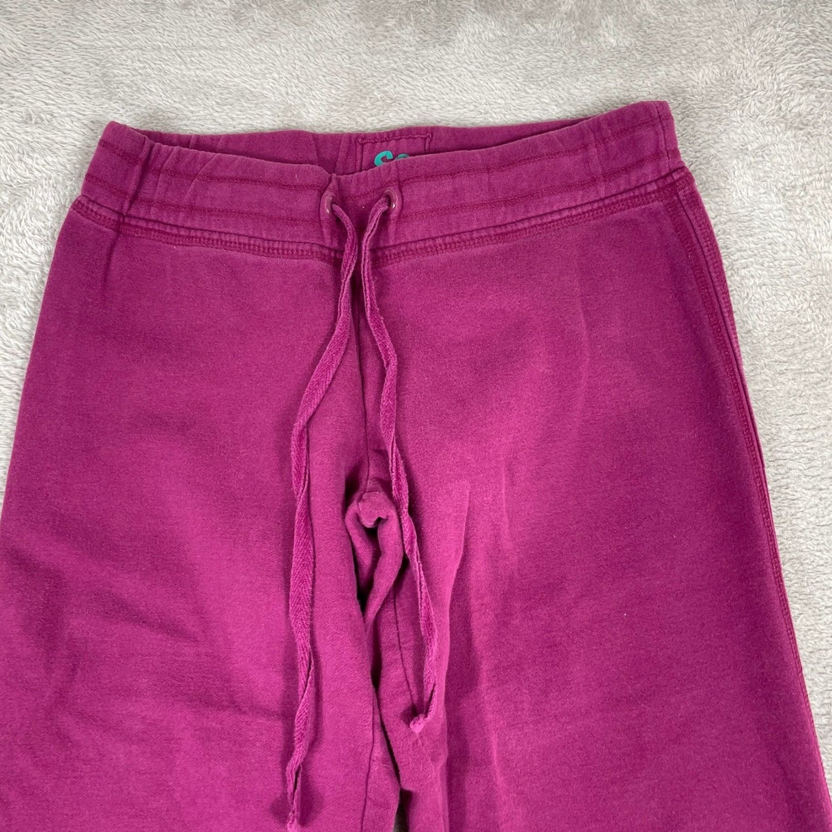 Vintage VINTAGE SO Sweatpants Womens M Wide-Leg Drawstring Lounge Pants Purple Y2K Vintage 2000s Women’s Wide-Leg Track Pants Size 24" / US 00 / IT 34 - 4 Thumbnail