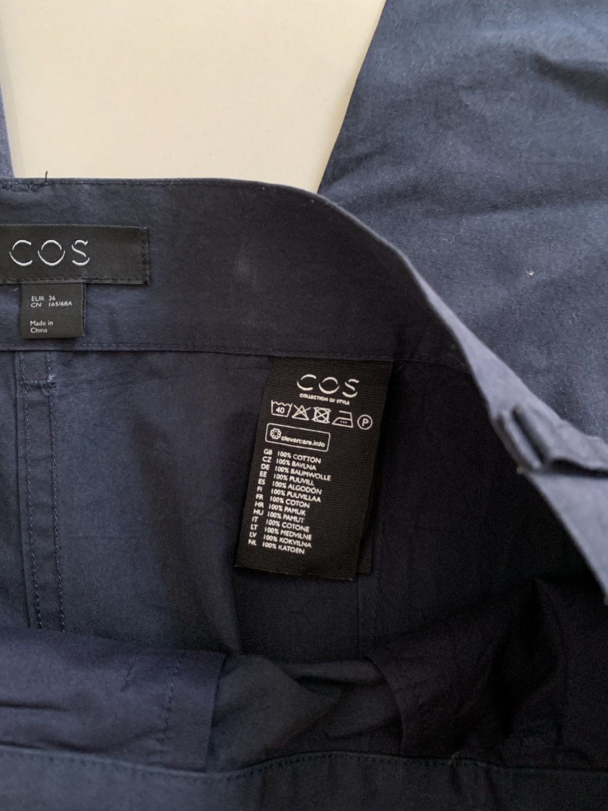 Cos COS Pleated Button Twill Cotton Trousers Size US 30 / EU 46 - 5 Thumbnail