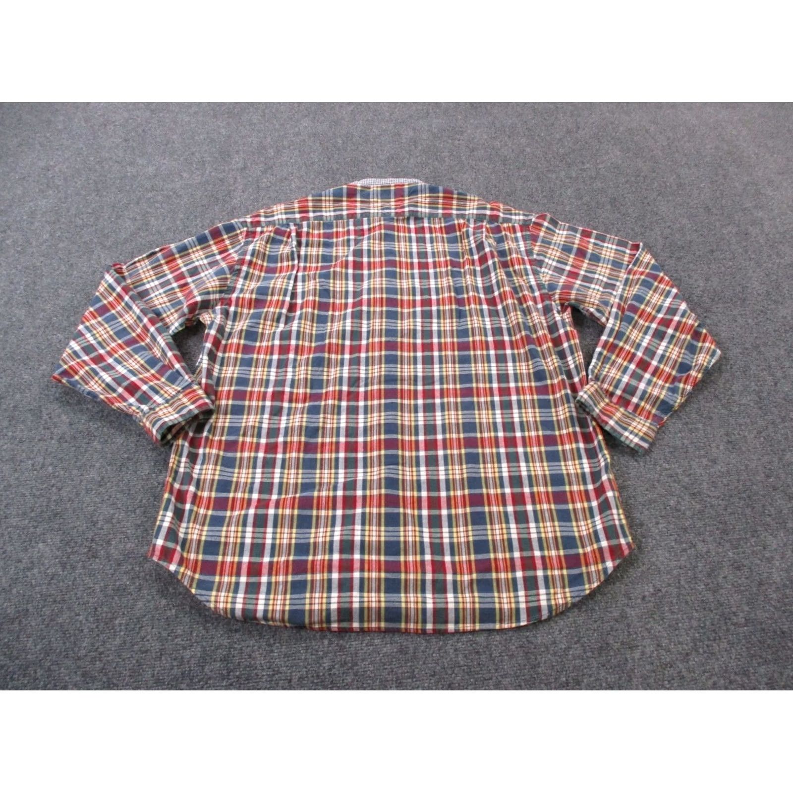 Tommy Hilfiger Tommy Hilfiger Shirt Mens L Colorful Plaid Business Preppy Band Collar Button-Up Size US L / EU 52-54 / 3 - 7 Thumbnail