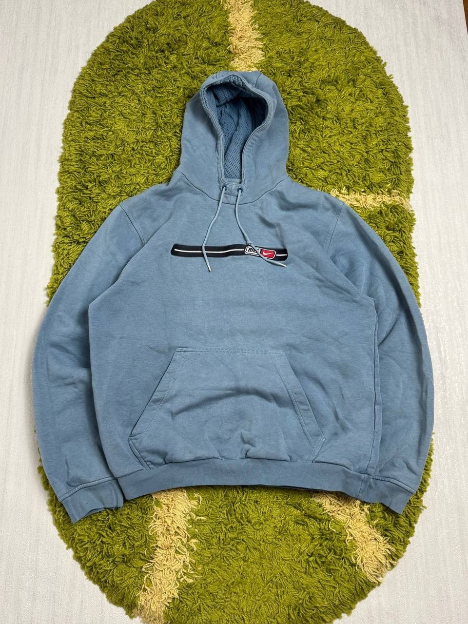 Nike Vintage Nike Hoodie Center Swoosh Big Logo Y2K 90s 00s Drill Size US S / EU 44-46 / 1 - 1 Thumbnail