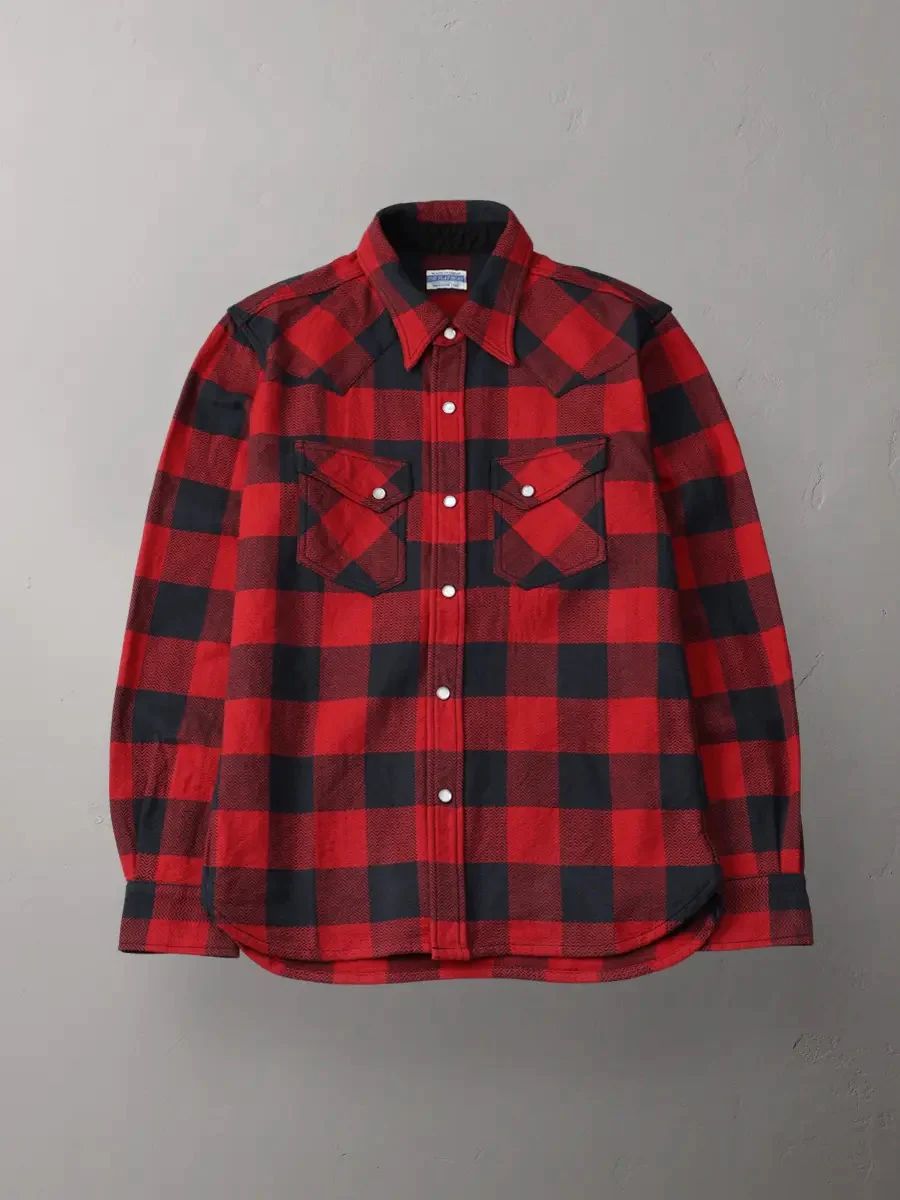 The Flat Head Flat Head Block Check Western Flannel Shirt - Red Size US L / EU 52-54 / 3 - 1 Preview