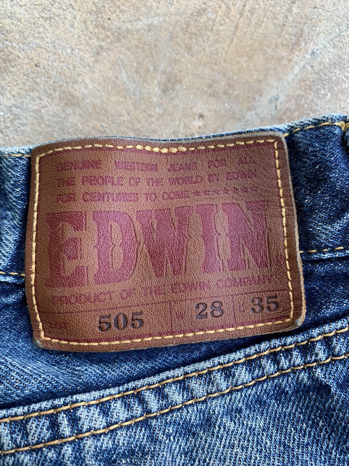 Edwin × If Six Was Nine Vintage Distressed Edwin 505 Redline Selvedge Denim Size US 27 - 11 Thumbnail