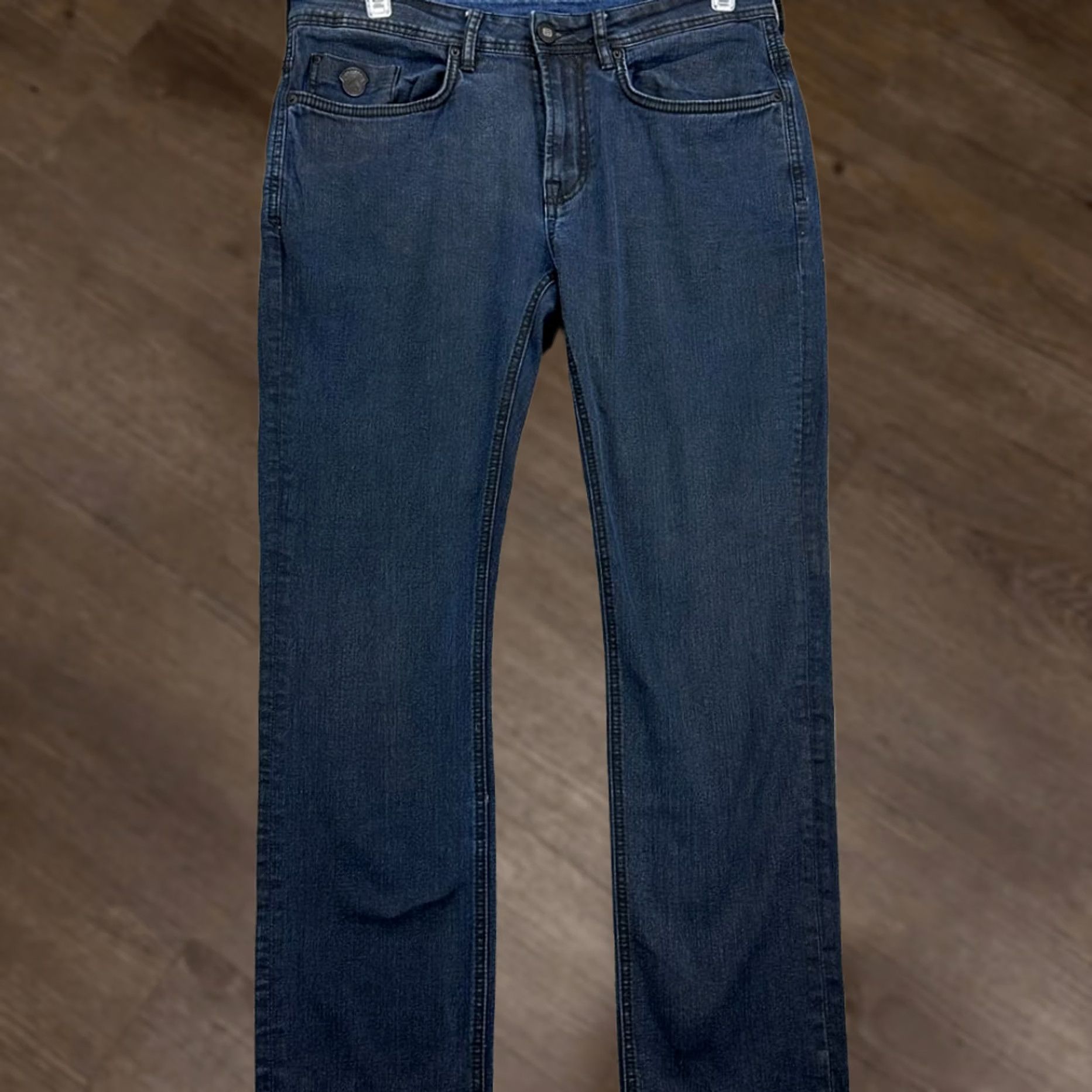Buffalo David Bitton Buffalo David Bitton Evan-X Slim Straight Jeans Mens 32X32 Blue Dark Wash Denim Size US 32 / EU 48 - 1 Thumbnail