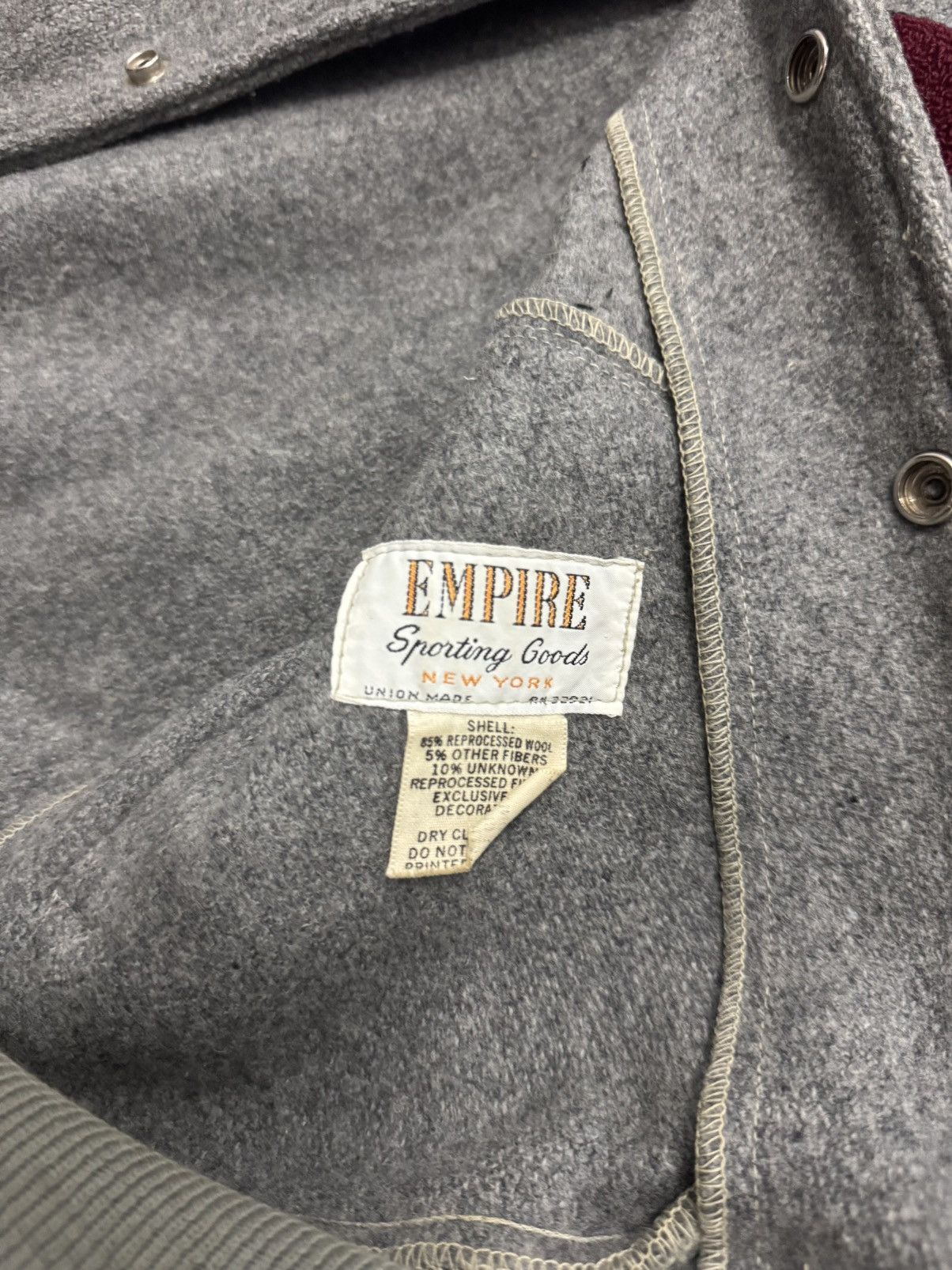 Japanese Brand 50s Empire Sporting Goods New York Star Varsity Jacket Size US L / EU 52-54 / 3 - 4 Thumbnail