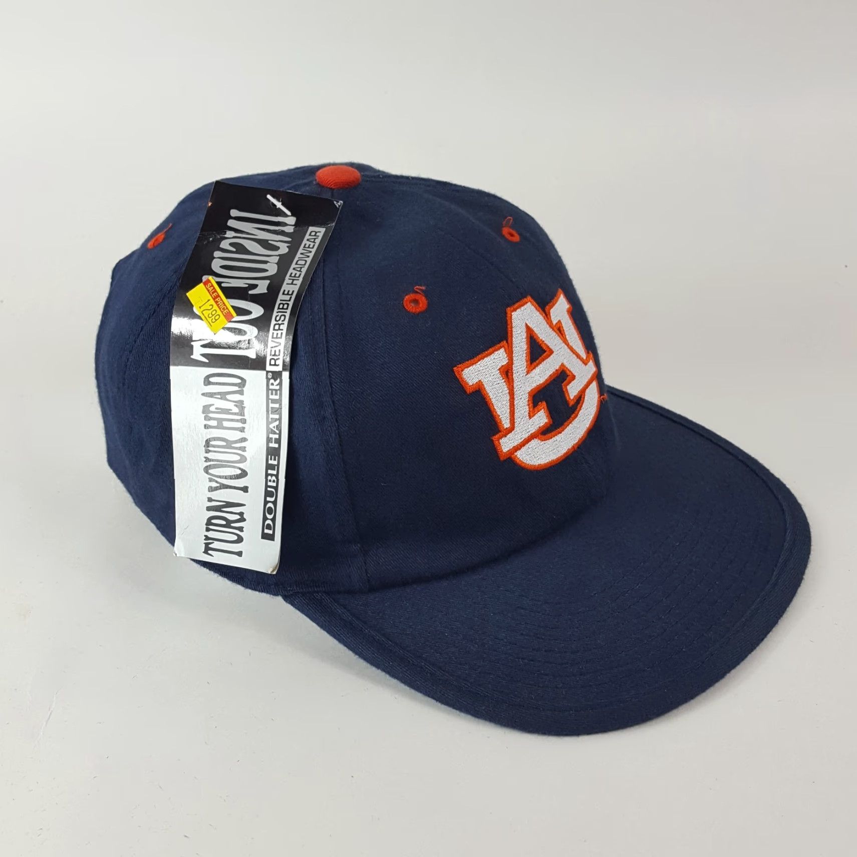 Vintage VINTAGE Auburn Tigers Adjustable Reversible Baseball Cap Hat - Blue - College Sports - 90s - Mens Size ONE SIZE - 4 Thumbnail