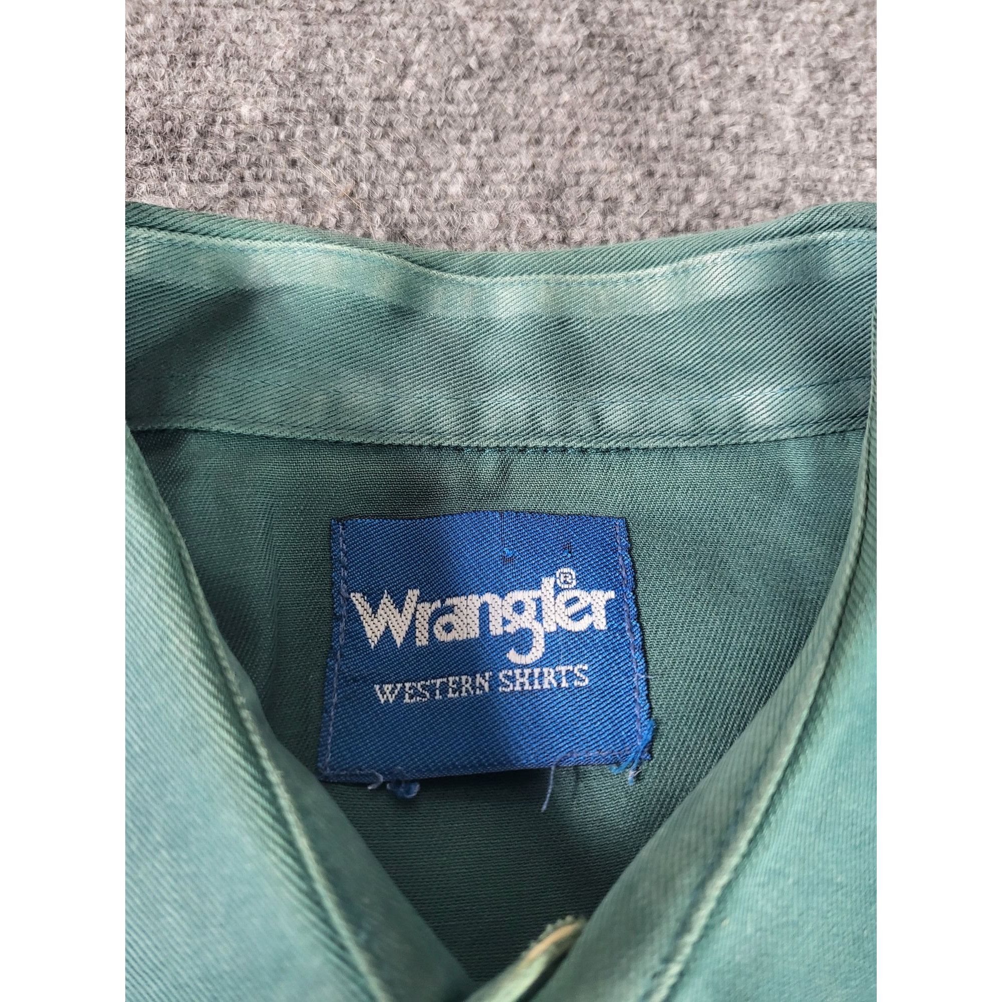 Wrangler Wrangler Button Up Shirt Men Sz L Green Long Sleeve Cowboy W Size US L / EU 52-54 / 3 - 6 Thumbnail