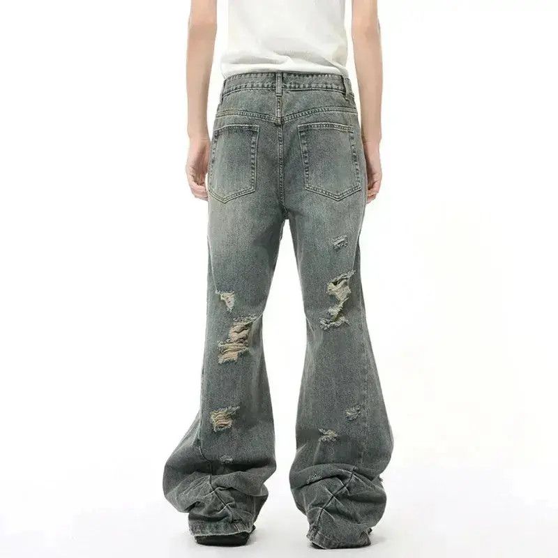 Japanese Brand Casual Pleated Wide Leg Jeans Size US 32 / EU 48 - 2 Thumbnail