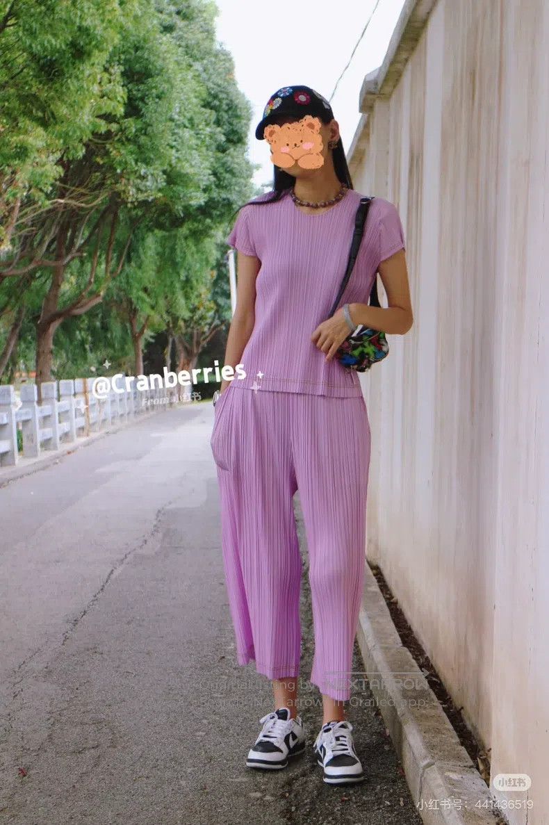 Issey Miyake Issey Miyake size:3 Pink Purple Pants Size 22" - 7 Thumbnail