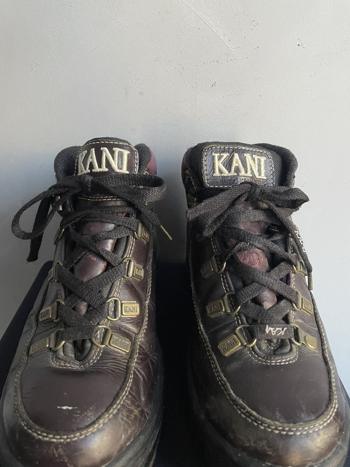 Karl Kani Burgundy New Rock Platform boots y2k avant garde karl kani Size US 10 / EU 43 - 5 Thumbnail
