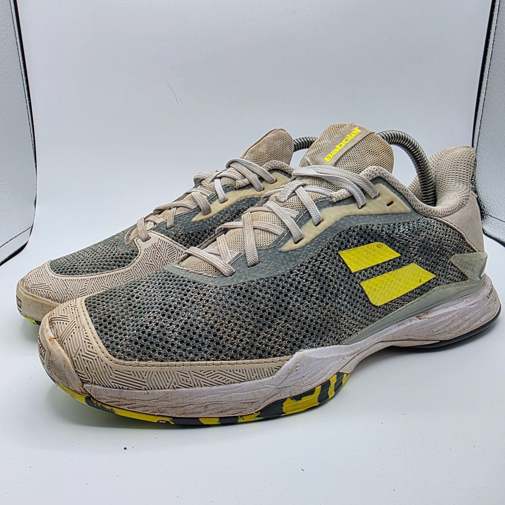 Other Babolat Jet Tere All Court Mens Size 9.5 Gray Yellow Tennis Size US 9.5 / EU 42-43 - 4 Thumbnail
