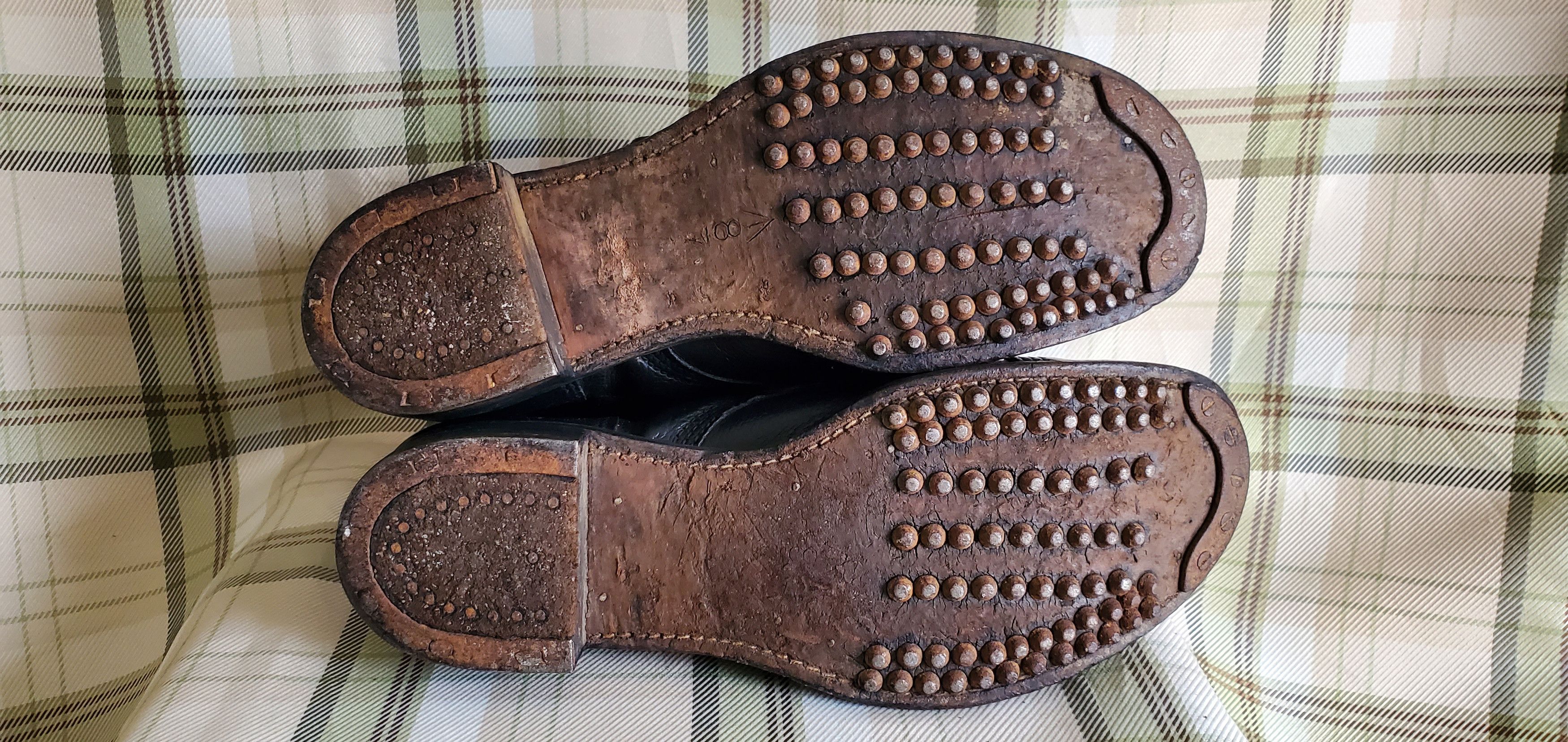 Other Vintage Military 60s Hobnail Leather Boots Size US 8 / EU 41 - 5 Thumbnail