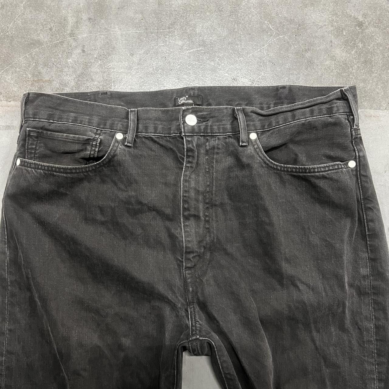 Levi's × Vintage Vintage Y2K Levis White Tab Grunge Black Denim Jeans! Size US 38 / EU 54 - 4 Thumbnail