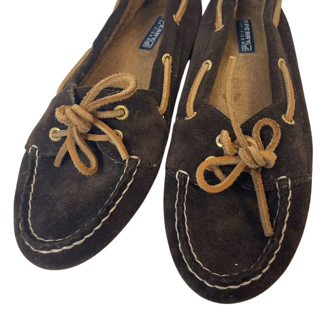 Sperry Sperry Top Sider Women Size 8 Suede Leather Moccasin Loafers Size US 8 / IT 38 - 2 Thumbnail