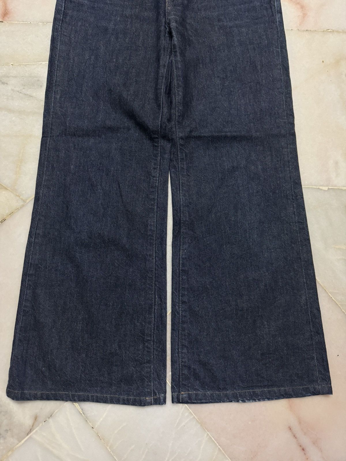 Undercover 💥Deadstock💥UNIQLO REGULAR FLARE HIGH RISE FABRIC BY KAIHARA Size US 28 / EU 44 - 4 Thumbnail