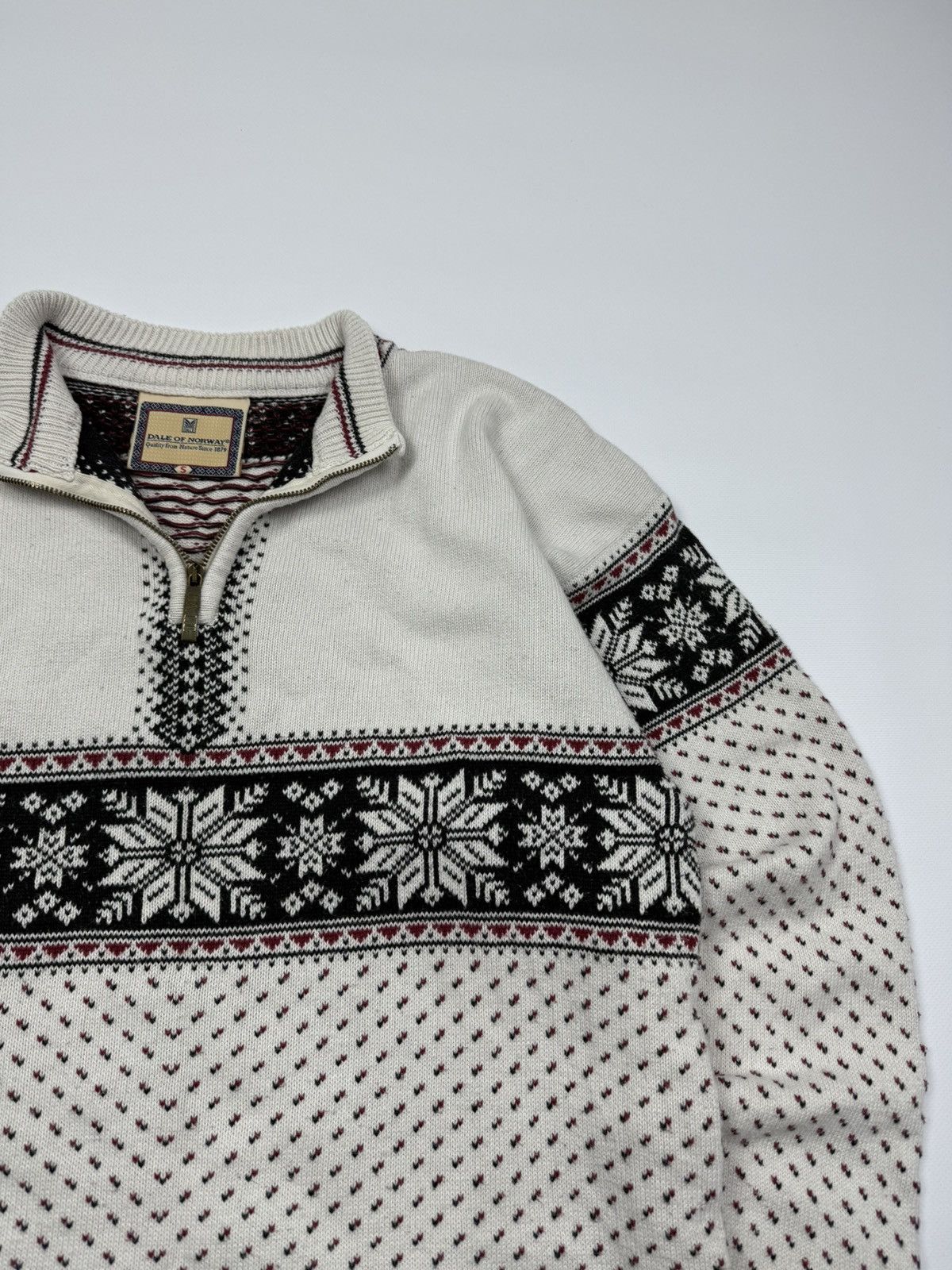 Dale Of Norway Dale Of Norway Cotton 1/4 Zip Knit Sweater Size S Size US S / EU 44-46 / 1 - 5 Thumbnail