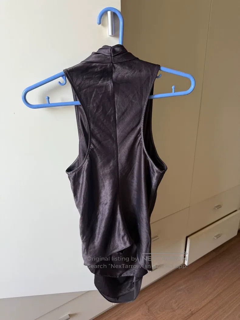 Other Helmut Lang size P Deep purple satin draped neck vest strap Size XS / US 0-2 / IT 36-38 - 3 Thumbnail