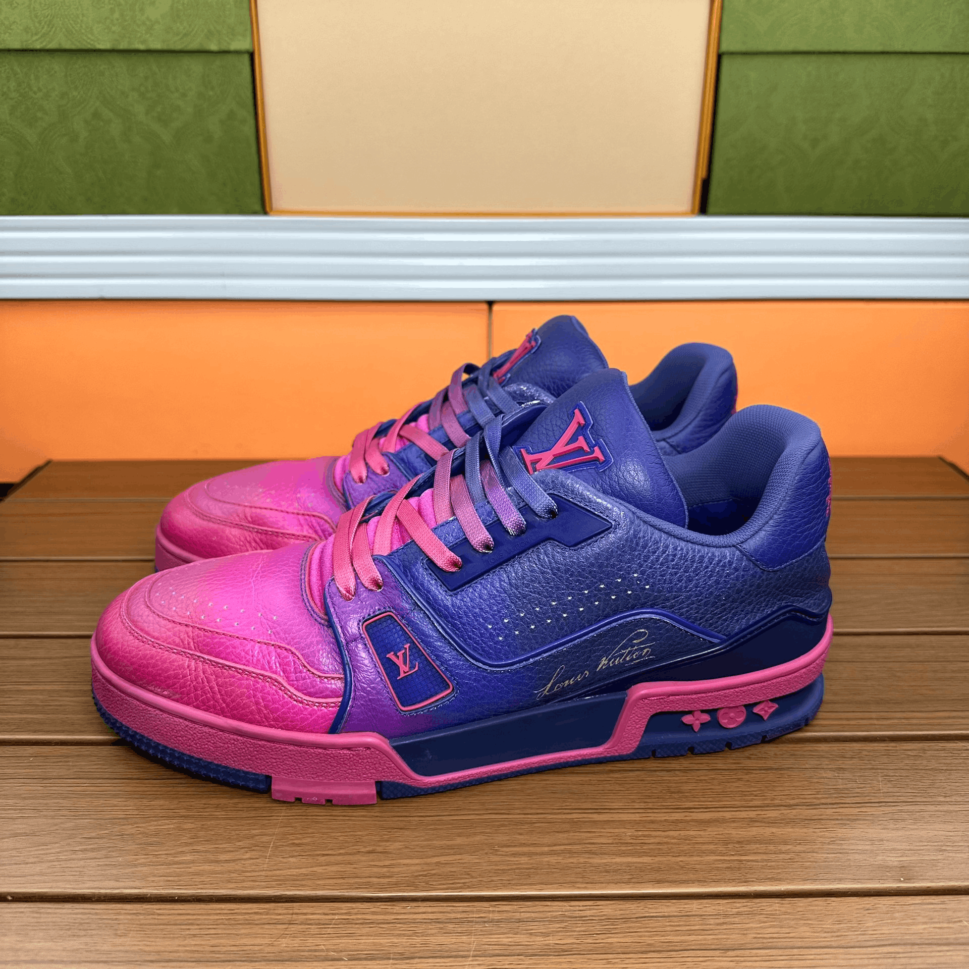 Louis Vuitton Louis Vuitton Training Gradient Multi Lowtop Sneakers 7 Men Size US 7 / EU 40 - 1 Thumbnail
