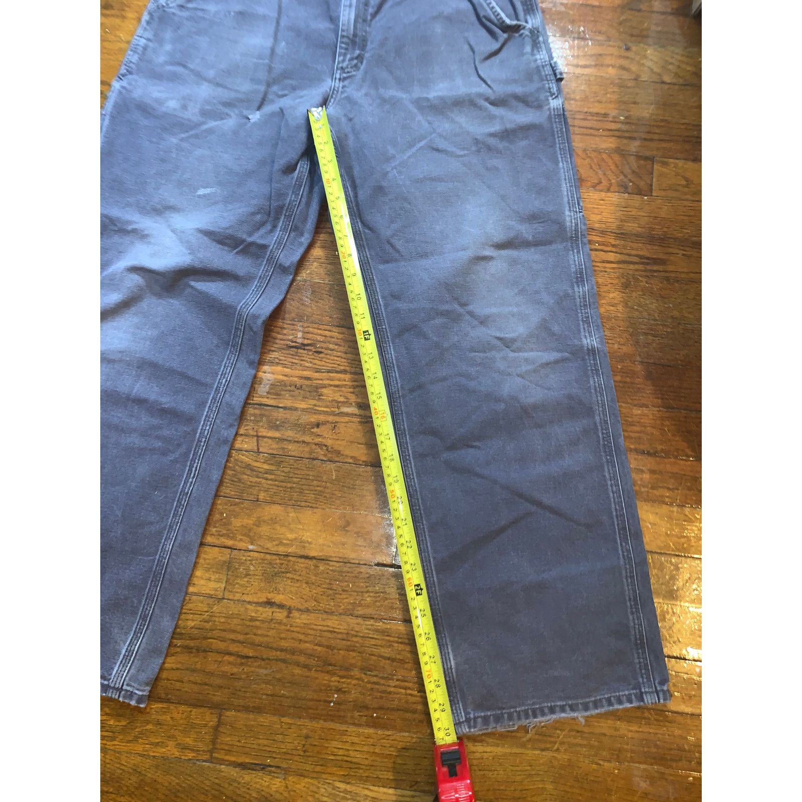 Carhartt Carhartt B11 Work Pants 36x32 Dark Grey Washed Duck Mexico Size US 36 / EU 52 - 4 Thumbnail