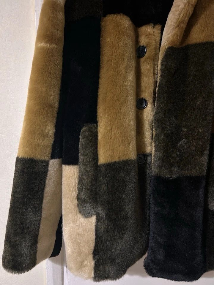 Supreme Faux Fur Patchwork Coat - FW15 Size US L / EU 52-54 / 3 - 4 Thumbnail