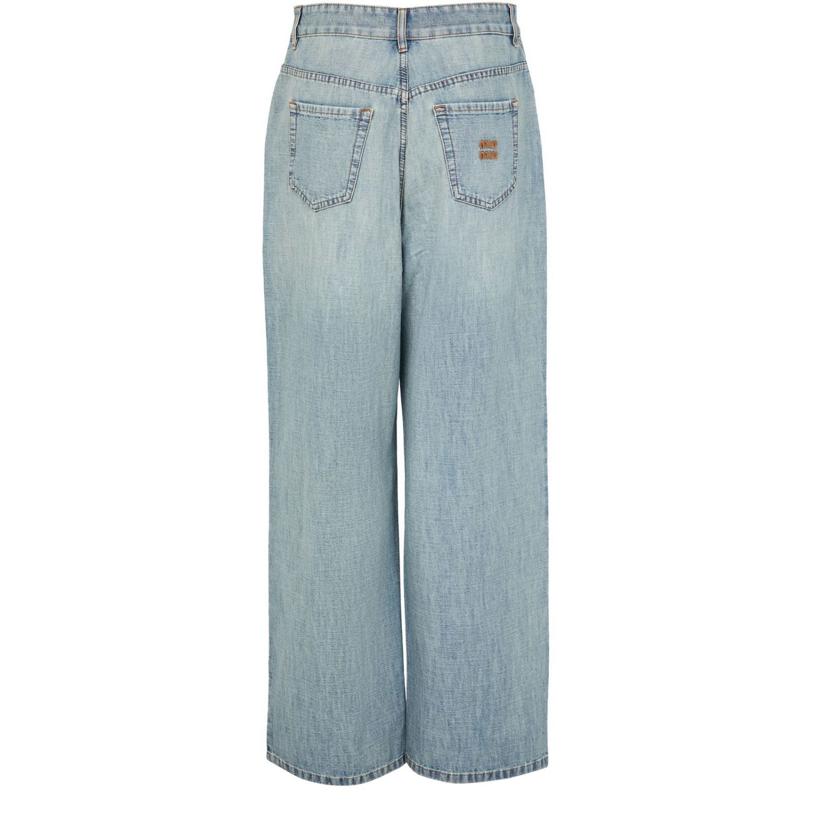 MIU MIU Blue Straight-cut jeans New And Authentic (Women's s