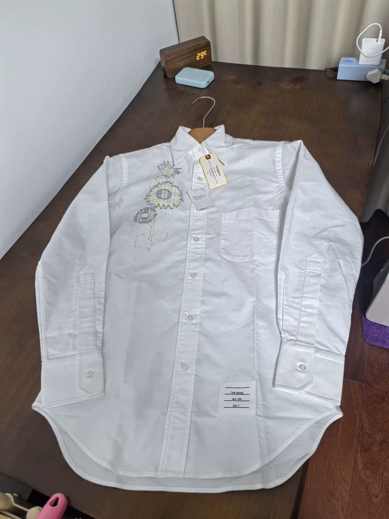 Thom Browne Thom Browne size0 Floral embroidered shirt Size US XS / EU 42 / 0 - 1 Thumbnail