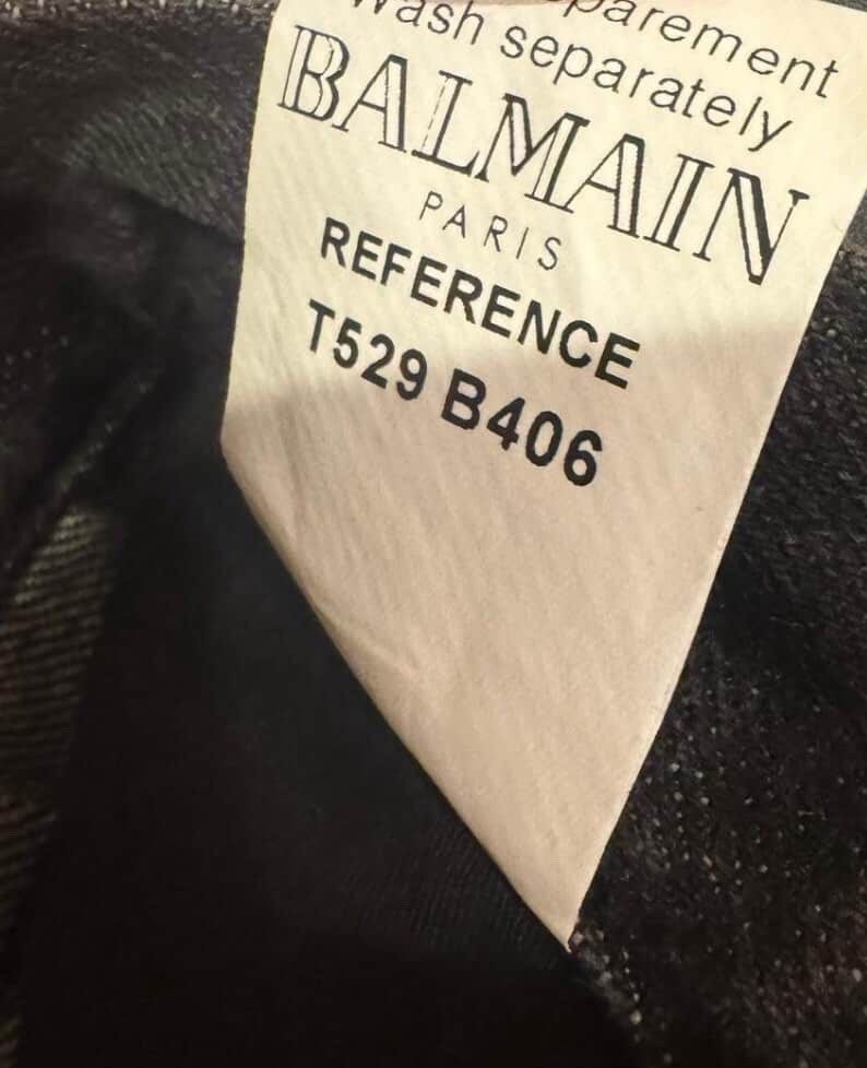 Balmain Balmin Double zipped jeans * Decarin era* Size US 30 / EU 46 - 5 Thumbnail
