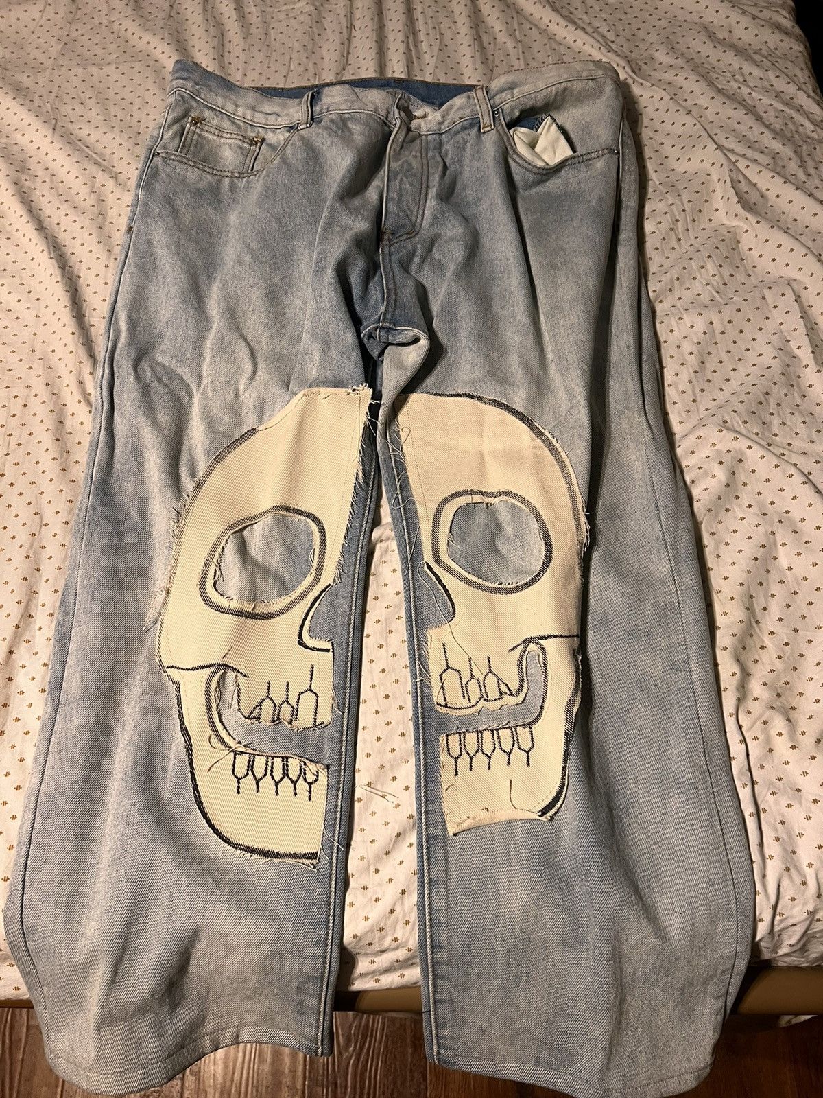 Other Skull denim pants Size US 38 / EU 54 - 1 Thumbnail