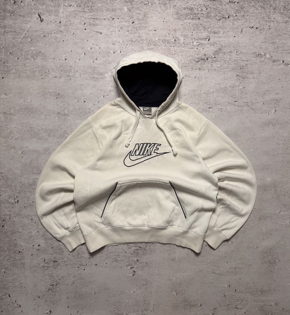 Nike × Vintage NIKE VINTAGE CENTER LOGO OVERSIZE BOXY HOODIE Size US S / EU 44-46 / 1 - 1 Thumbnail