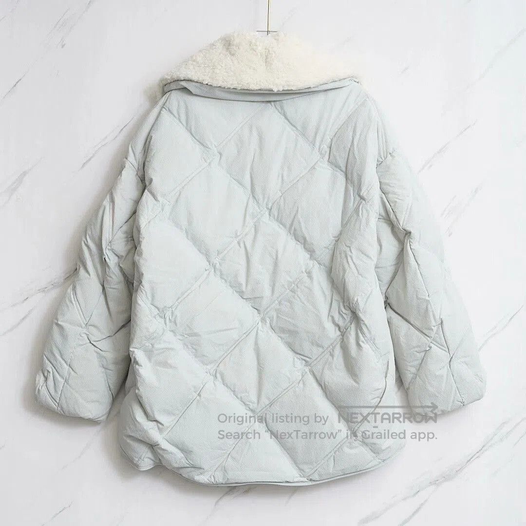 IENKI IENKI IENKI IENKI Women's Lamb Wool Collar Down Jacket. Size L / US 10 / IT 46 - 3 Thumbnail