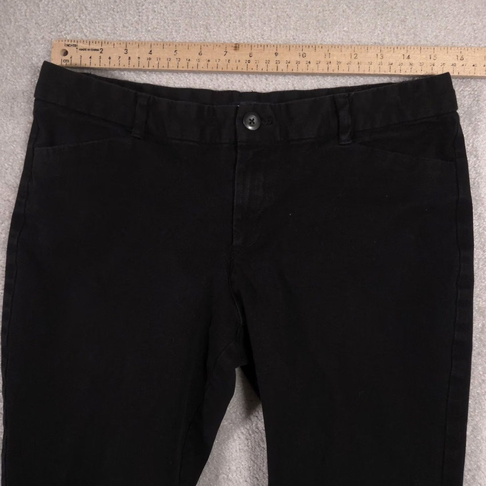 Gap Gap Pants Womens 12 Black Slim City Ankle Tapered Twill Chino Stretch Work Pants Size 34" / US 12 / IT 48 - 7 Thumbnail