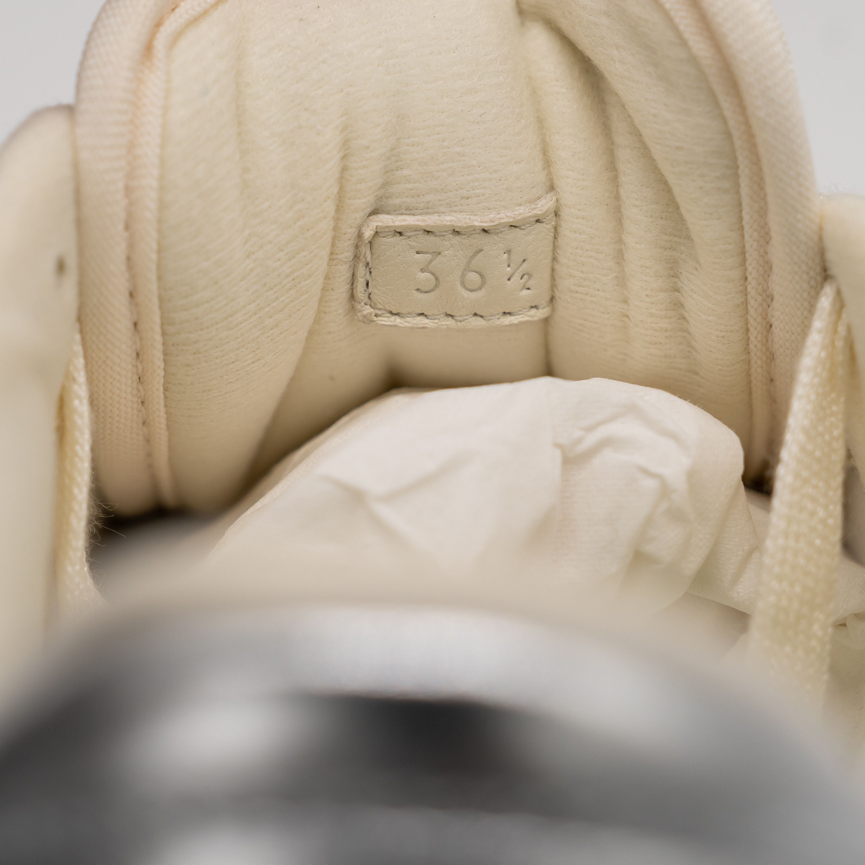 Gucci Gucci MAC80 Sneakers Metallic Silver Grey White GG Size US 6.5 / IT 36.5 - 11 Thumbnail