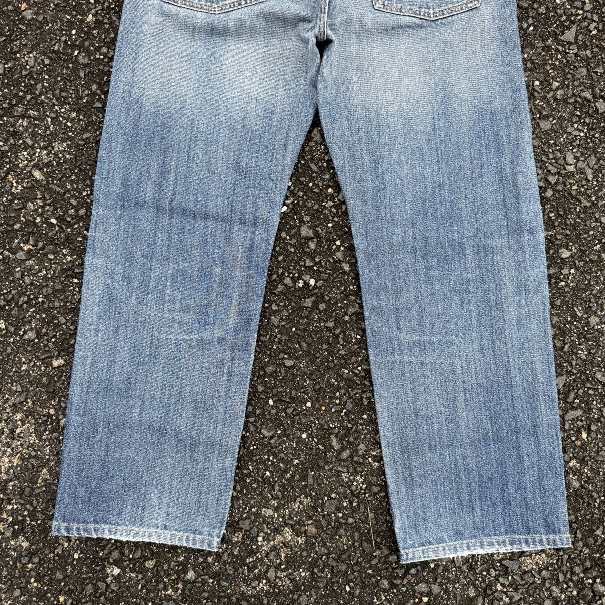 Japanese Brand Vintage Japanese straight faded jean denim pants Size US 35 - 11 Thumbnail