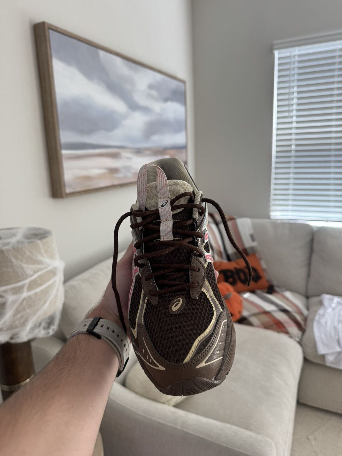 Asics Brown and pink asics. Size US 10.5 / EU 43-44 - 3 Thumbnail