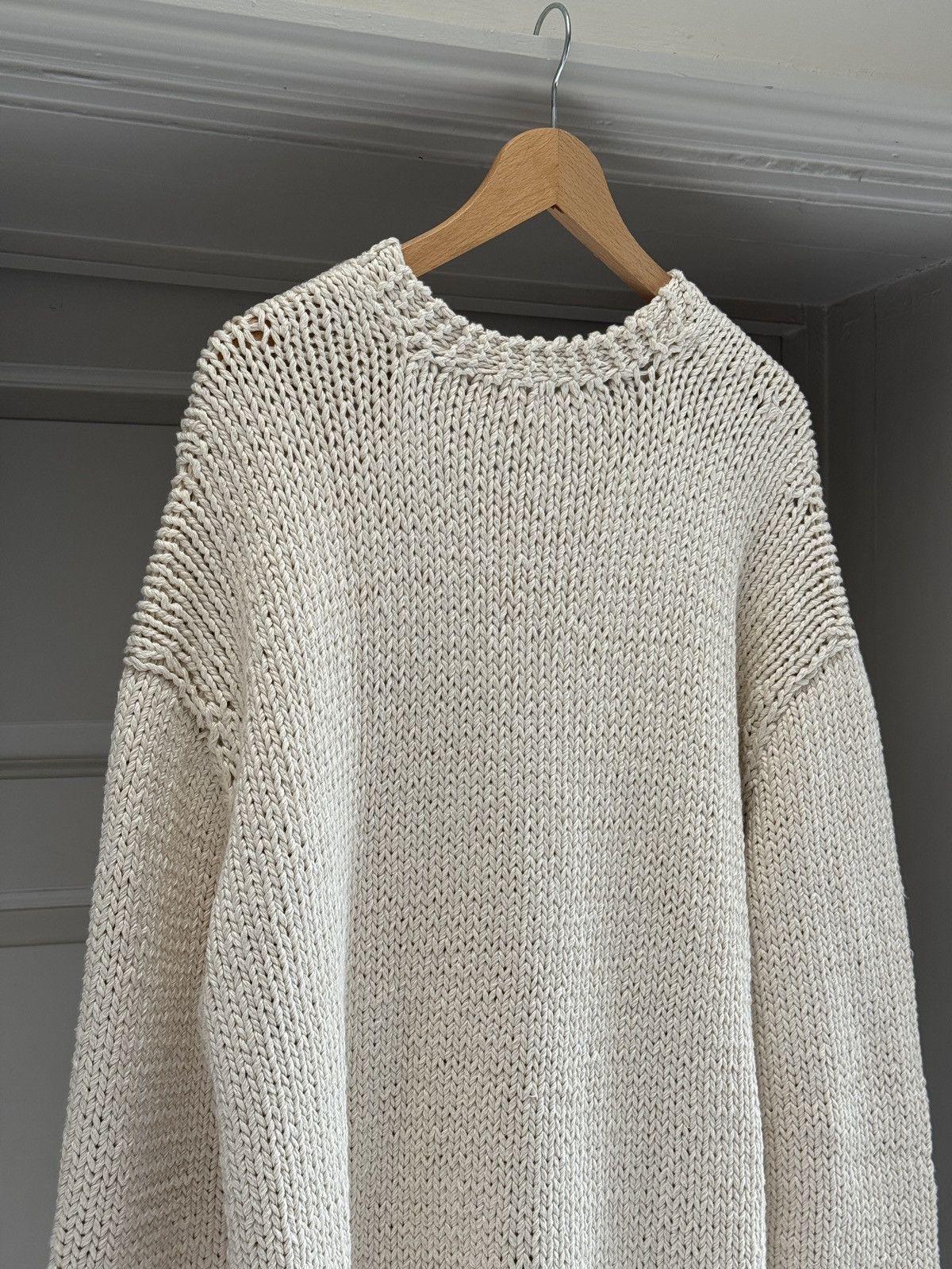 The Row The Row Zayidi Cotton and Silk Cream Cardigan RRP $3500 Size US M / EU 48-50 / 2 - 10 Thumbnail