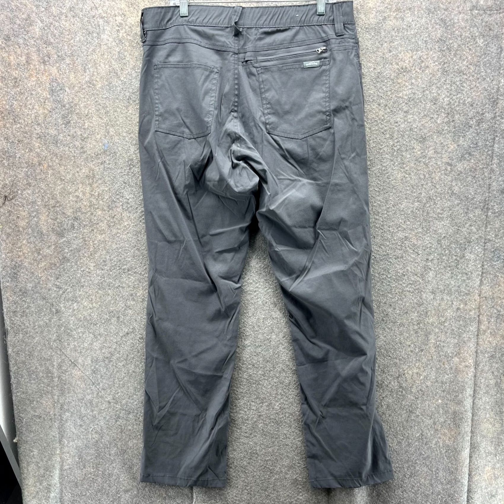 Eddie Bauer VINTAGE Eddie Bauer Pants Men 36x32 Gray Chino Flat Front Stretch Trousers Golf Casual Formal Workwear Size US 36 / EU 52 - 2 Thumbnail