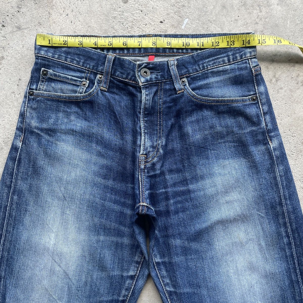 Japanese Brand Vintage Japanese Faded Jeans Distressed Ripped Pants W29x31 Size US 29 - 5 Thumbnail