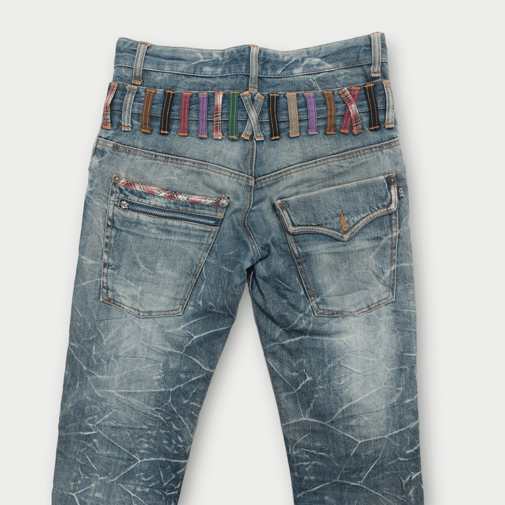 Japanese Brand Nylaus Double Waist Denim Size US 30 / EU 46 - 9 Thumbnail