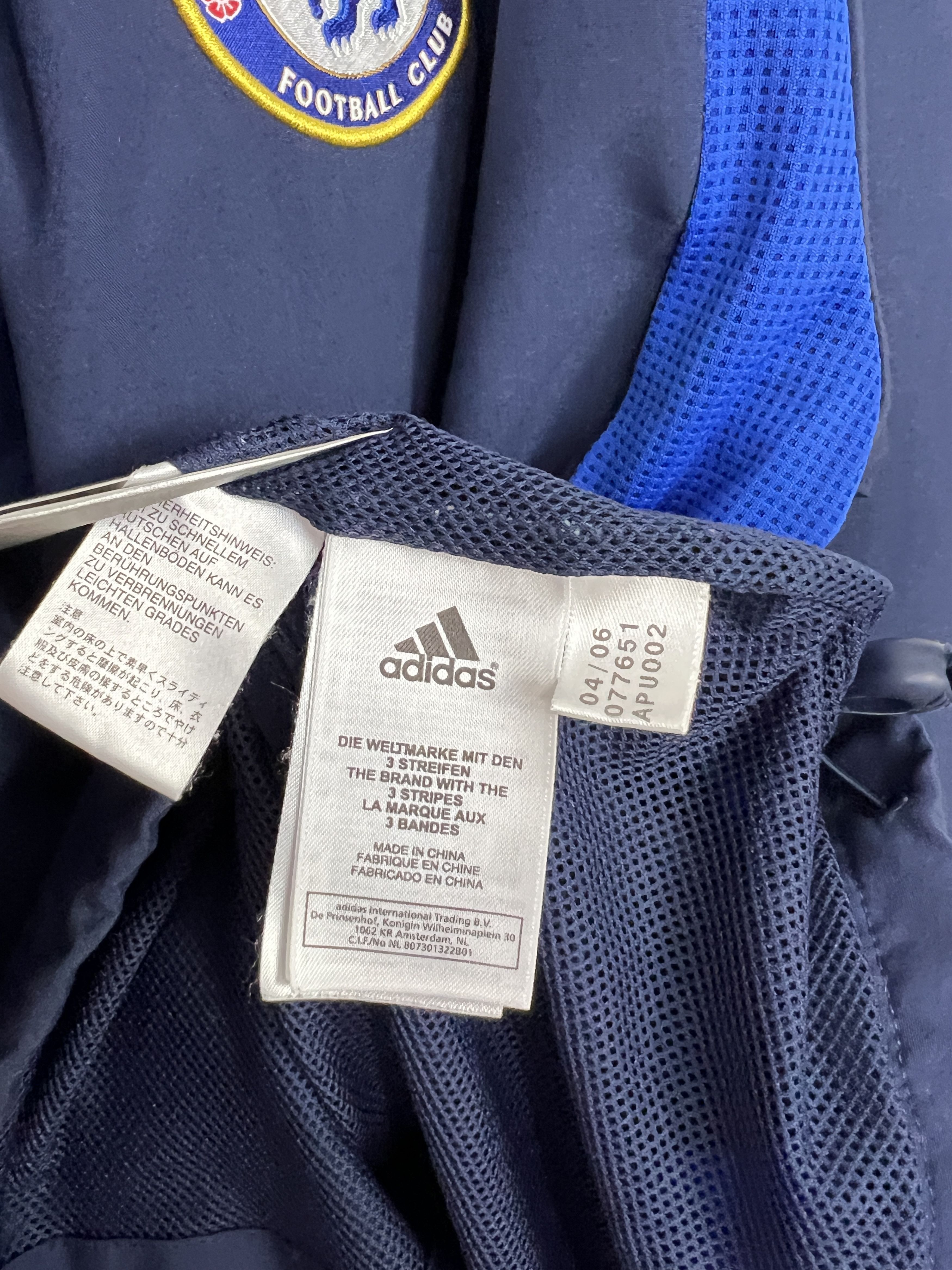 Adidas Vintage Chelsea Football Train Jacket Soccer Track Top Zip Size US L / EU 52-54 / 3 - 9 Thumbnail