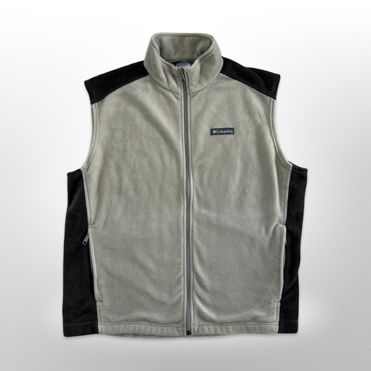 Columbia Columbia Men’s Cream and Brown Fleece Full Zip Vest Size US XL / EU 56 / 4 - 1 Thumbnail