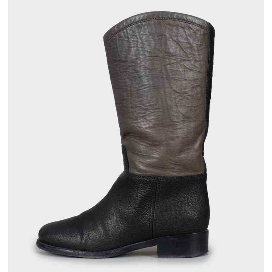 Chanel Chanel Two-Tone Leather Boots - Black & Beige - Size 36.5 Size US 5.5 / IT 35.5 - 1 Thumbnail