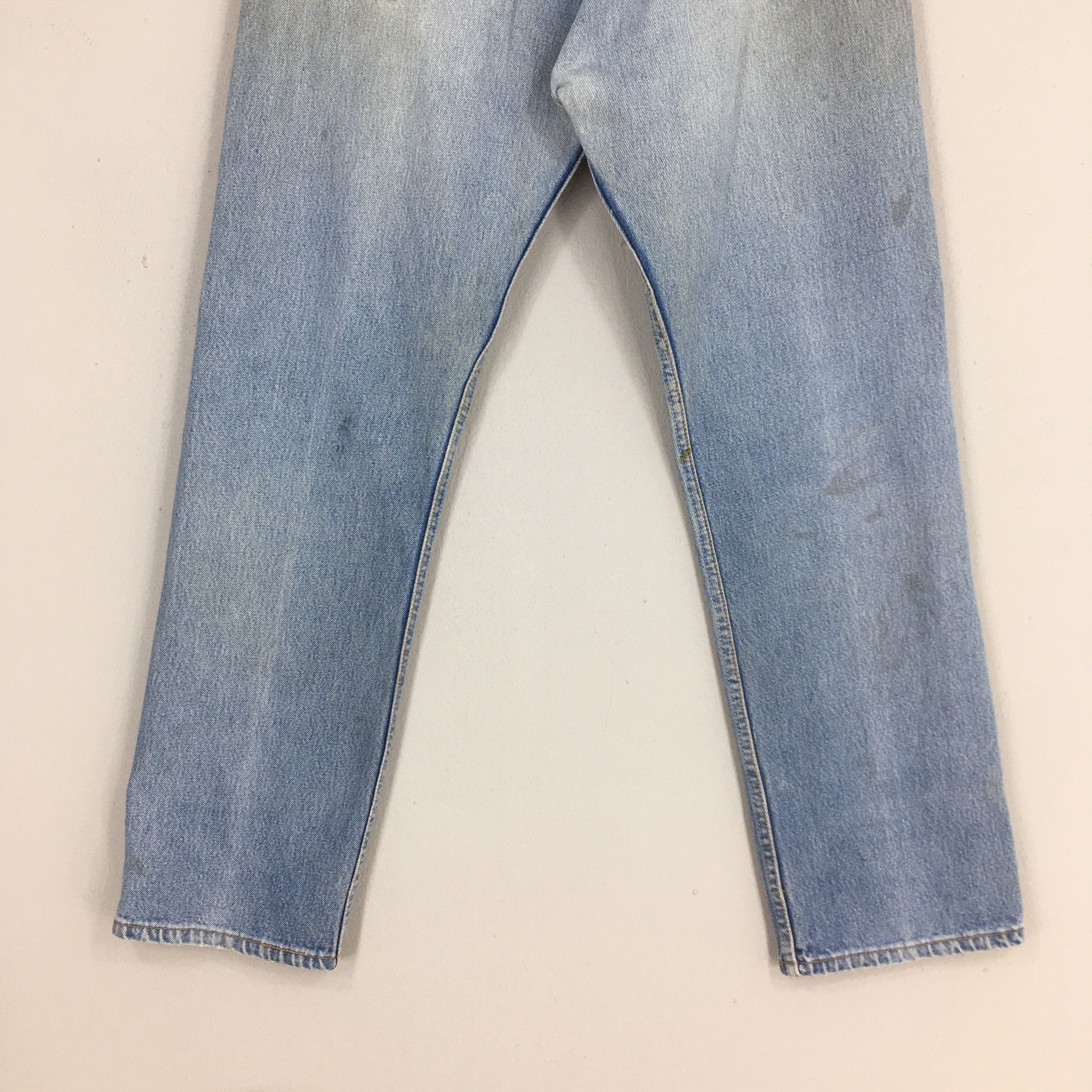 Levi's Size 30x29 Vintage 90s Levi's 501 Straight Cut Denim S1824 Size US 30 / EU 46 - 9 Thumbnail
