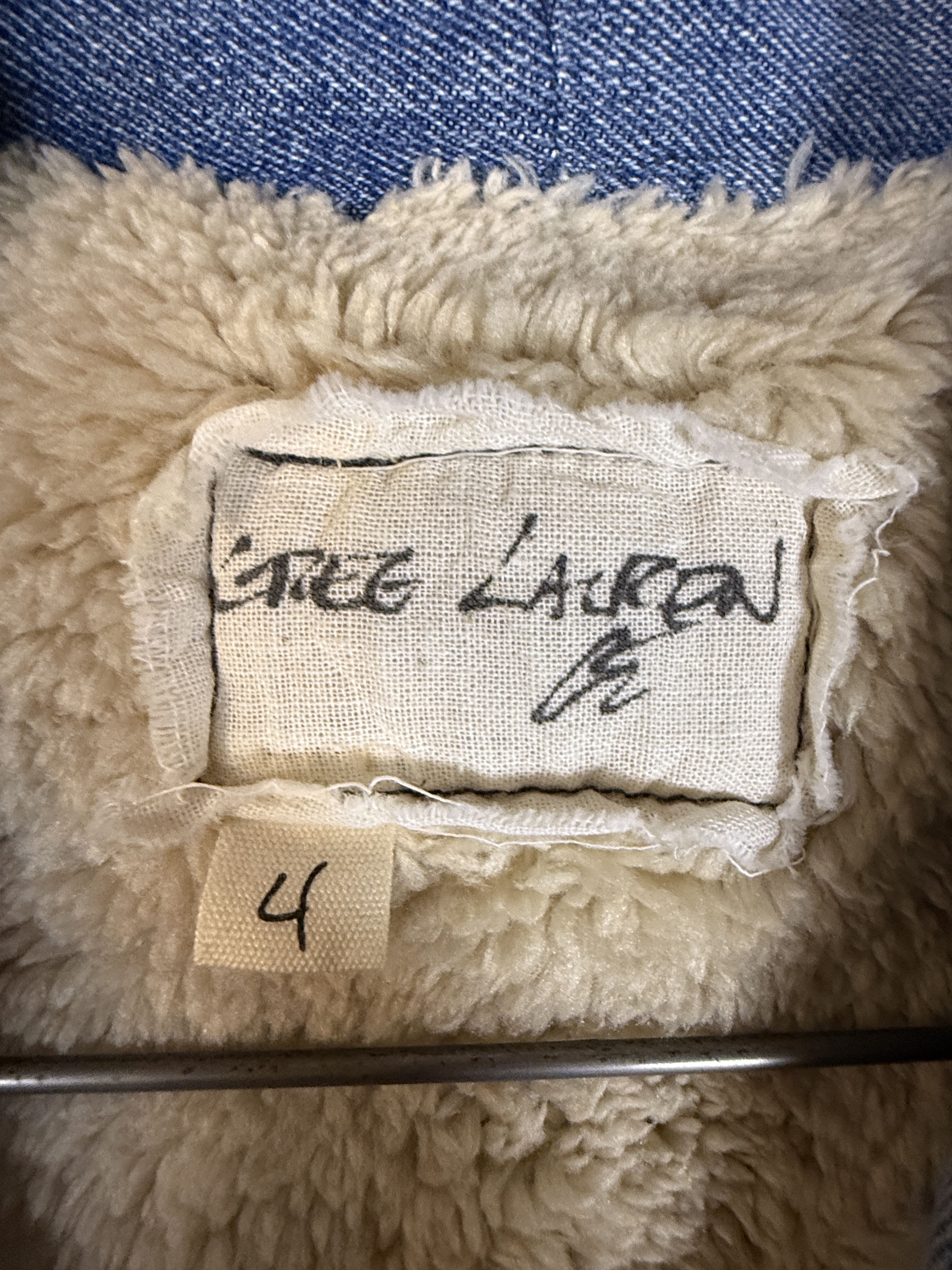Greg Lauren $1800 Greg Lauren Overall Sherpa Lined Boxy Denim Jacket Size US XL / EU 56 / 4 - 3 Thumbnail