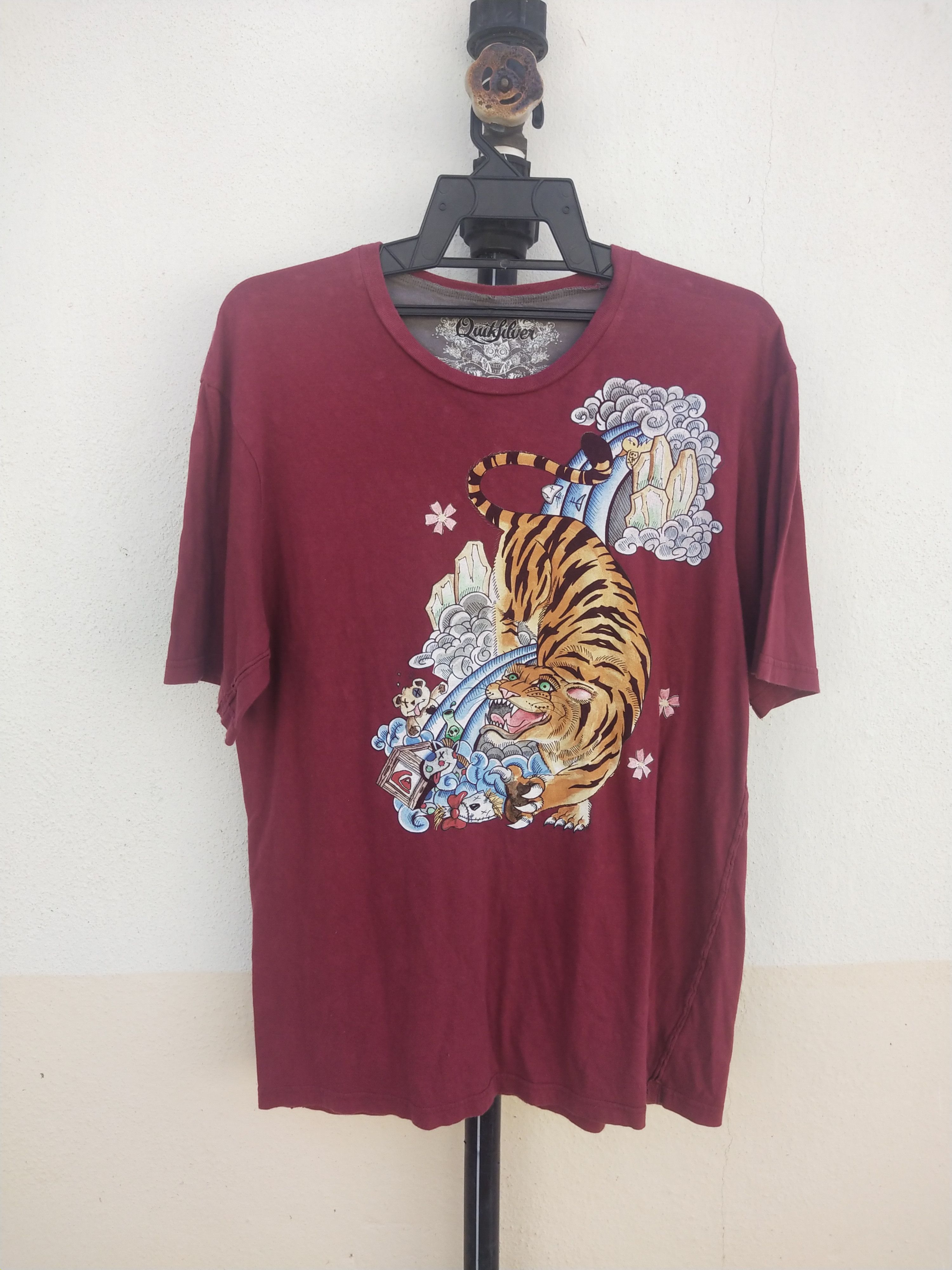 Quiksilver 🔥 Rare Quiksilver T Shirt Size US L / EU 52-54 / 3 - 1 Thumbnail