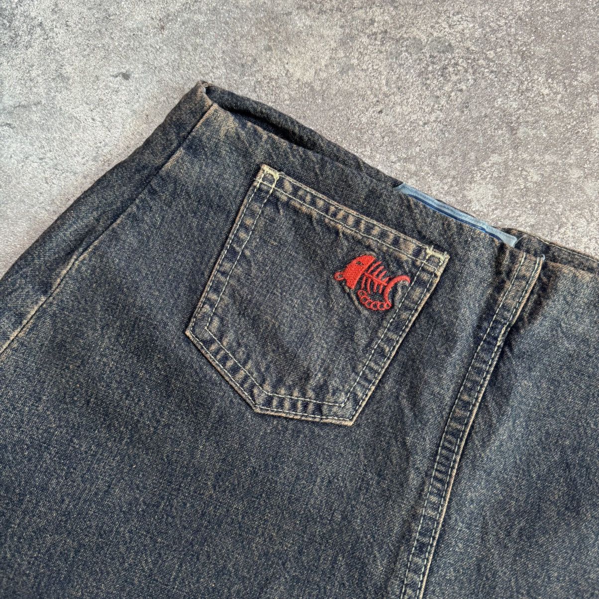 Hysteric Glamour × Japanese Brand × Vintage Amazing Y2K Vintage 2000’s Faded Asymmetric Denim Maxi Skirt Size 27" / US 4 / IT 40 - 8 Thumbnail