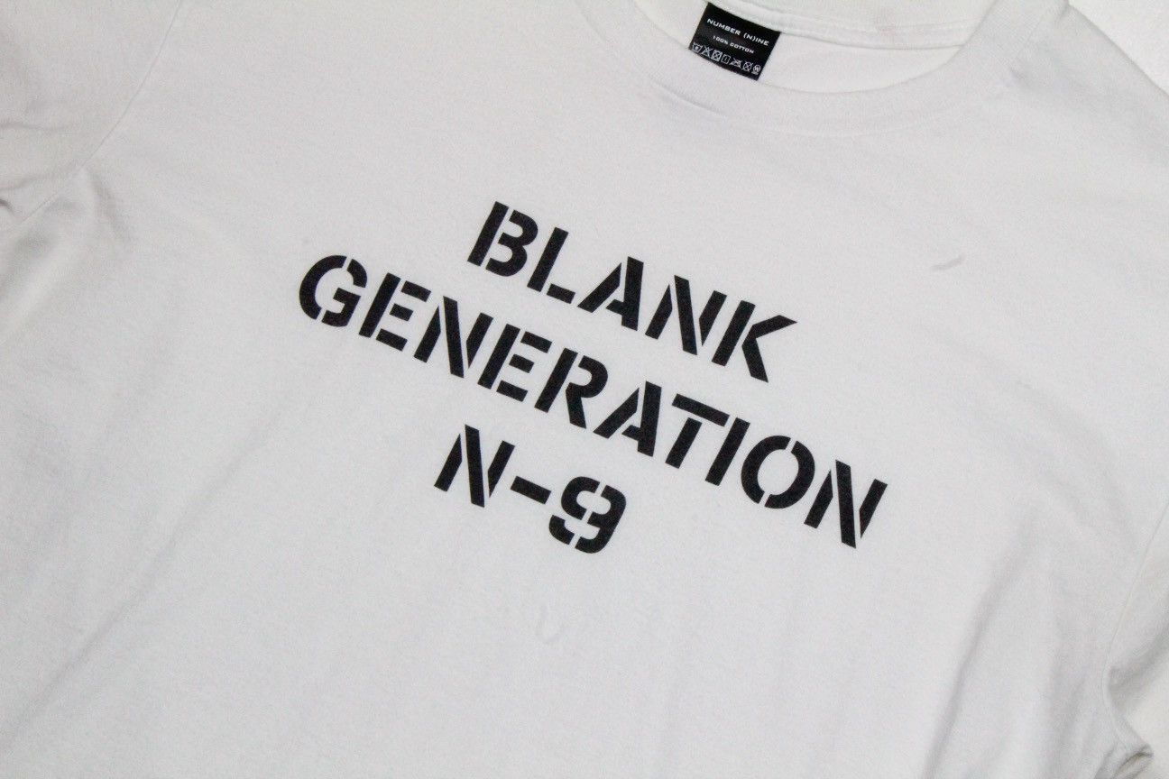 Number (N)ine Blank Generation Tee Size US L / EU 52-54 / 3 - 2 Thumbnail