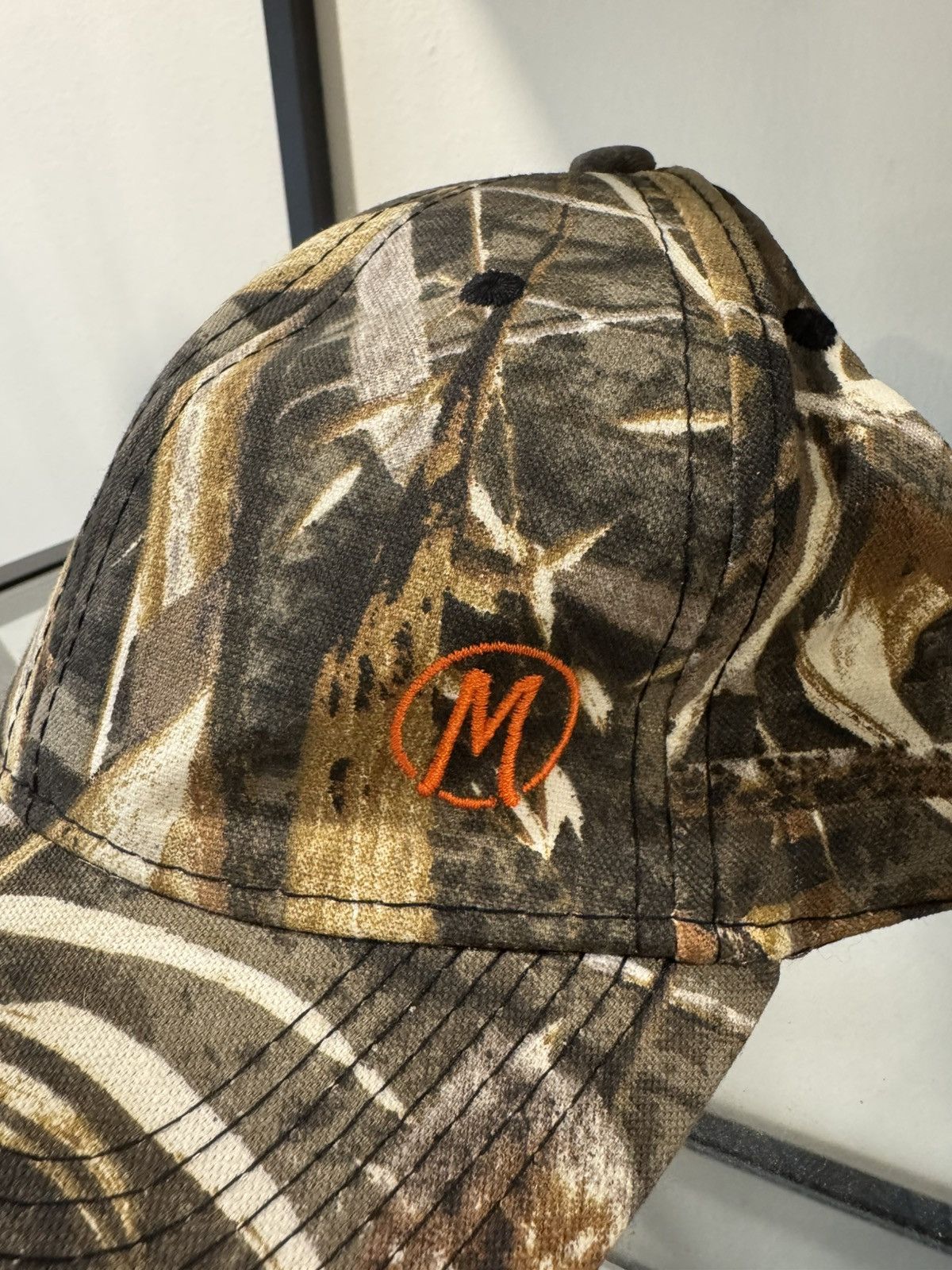 Realtree AJM RealTree Camo Hat Vintage Orange M Logo Classic Size ONE SIZE - 3 Thumbnail
