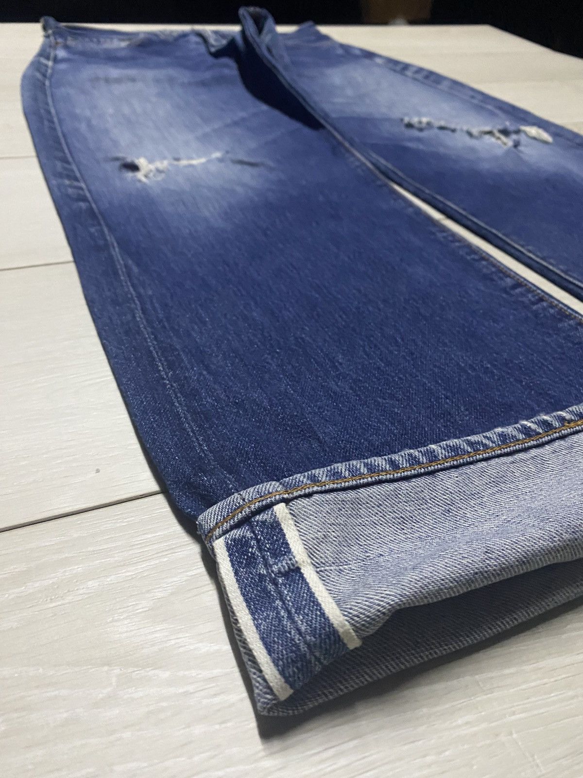 Levi's Levis Big E 551zxx 90s Vintage Zipper Baggy Jeans Size US 31 - 9 Thumbnail