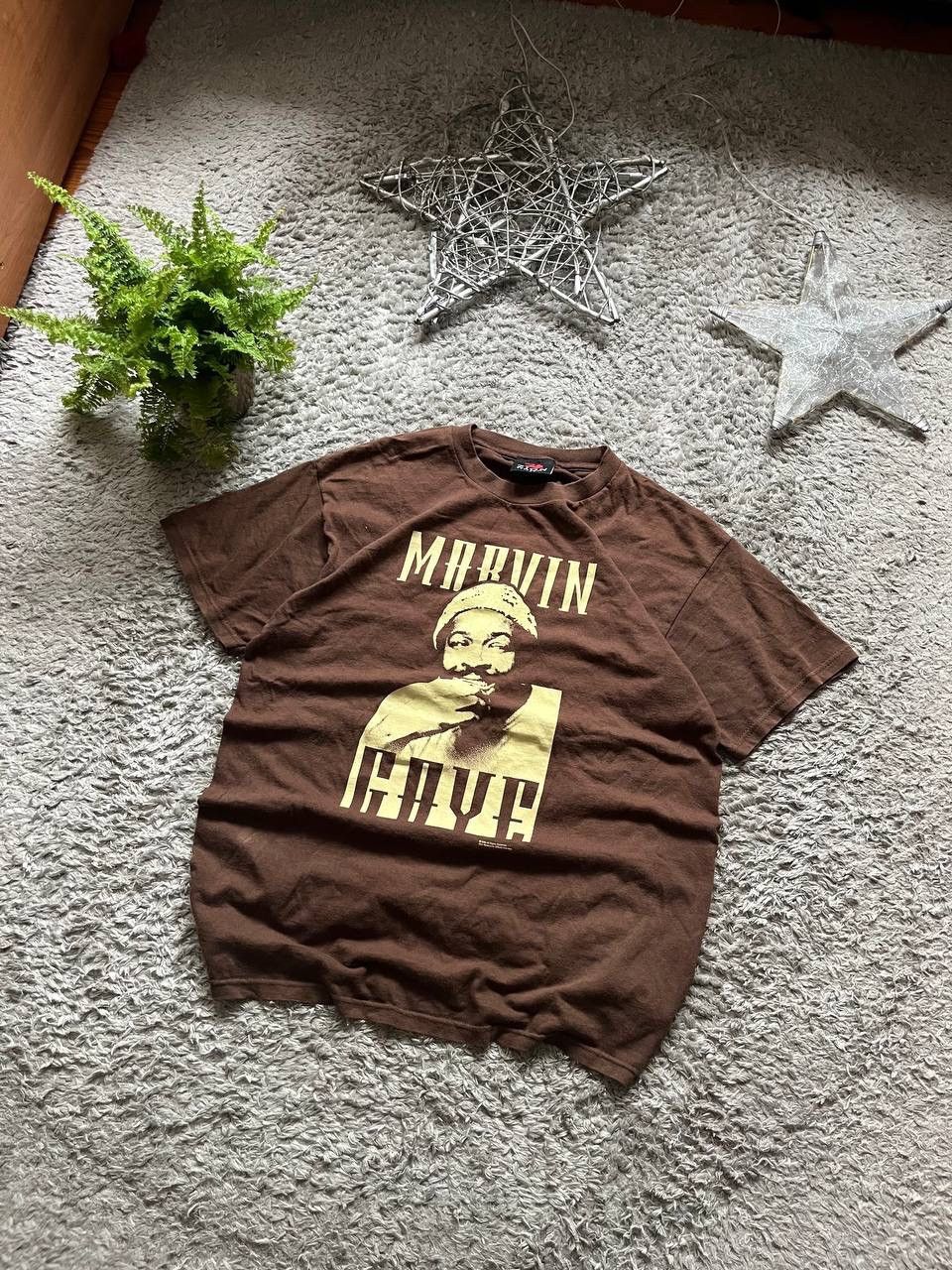 Vintage × Zion Rootswear 90s Zion Rootswear Marvin Gaye American Singer Big Logo Tee Size US L / EU 52-54 / 3 - 1 Thumbnail