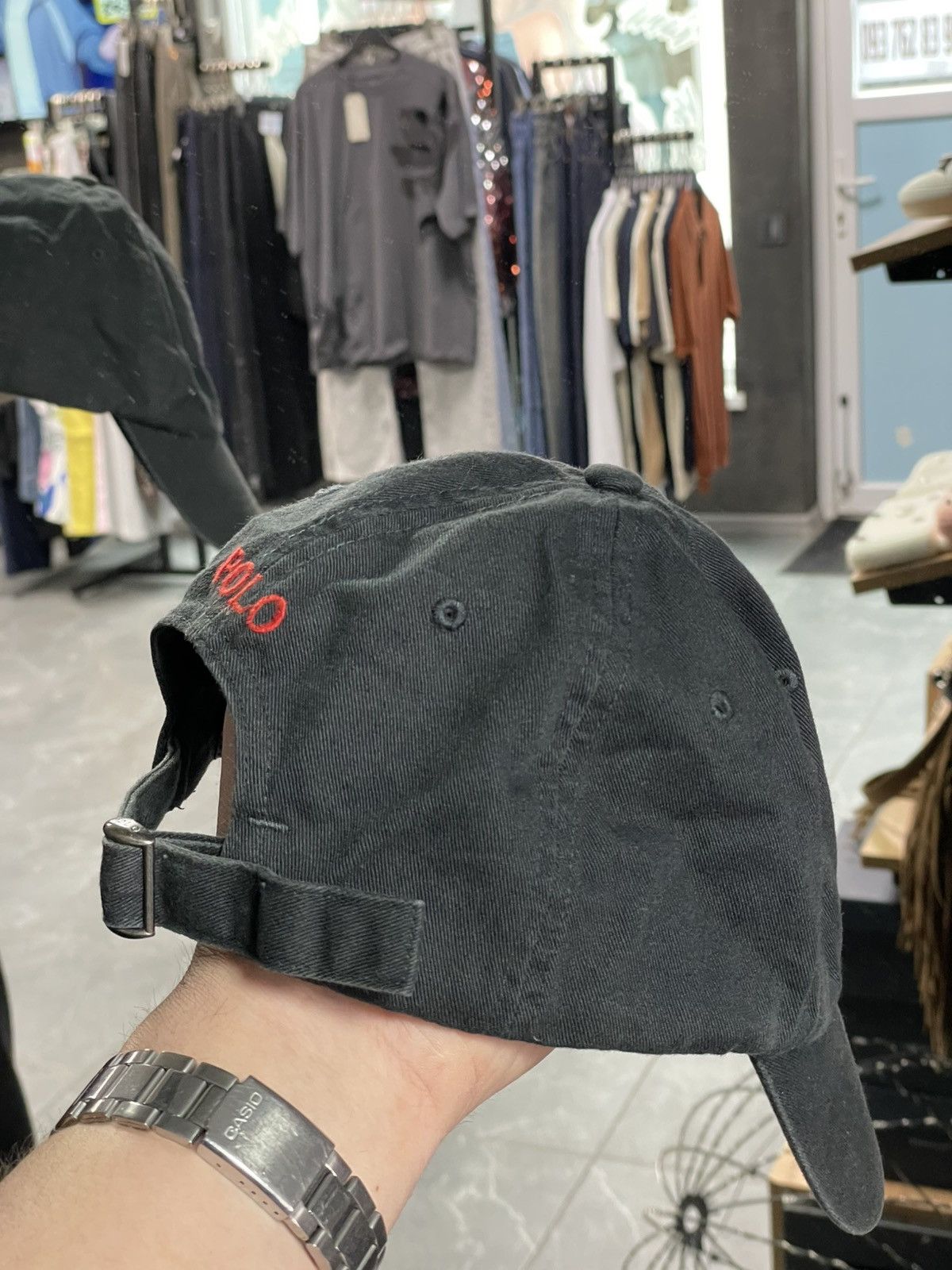 Polo Ralph Lauren Men’s Cap Polo Ralph Lauren – Black with Red Logo Size ONE SIZE - 9 Thumbnail