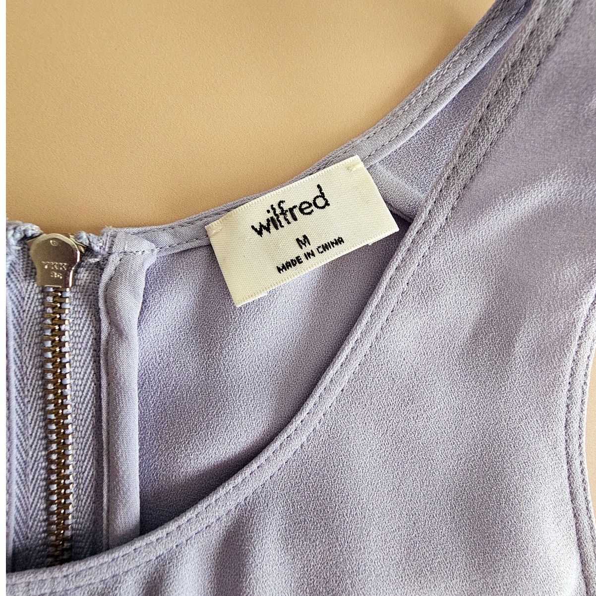 Aritzia ARITZIA Wilfred Lilac Sevres Zip Hi-Low Tank Top Blouse M Size M / US 6-8 / IT 42-44 - 9 Thumbnail